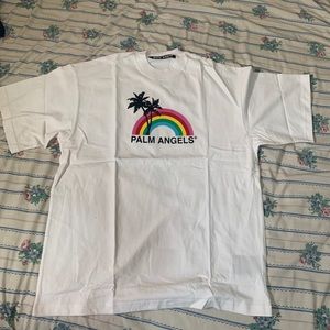 Palm Angels Rainbow Logo T Shirt